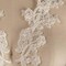 Ivory Beaded Bridal Appliques 10" Sequin Lace Pair for Wedding Gowns, Veils & Dresses